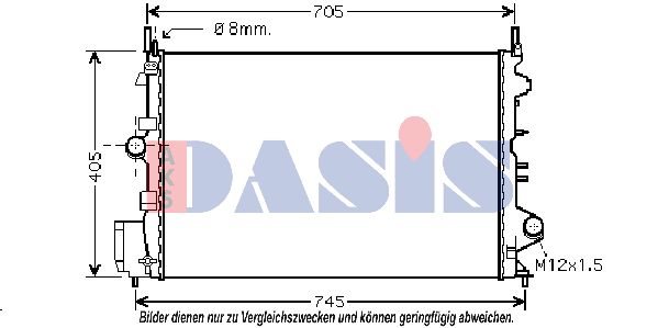 AKS DASIS Jäähdytin,moottorin jäähdytys 150091N